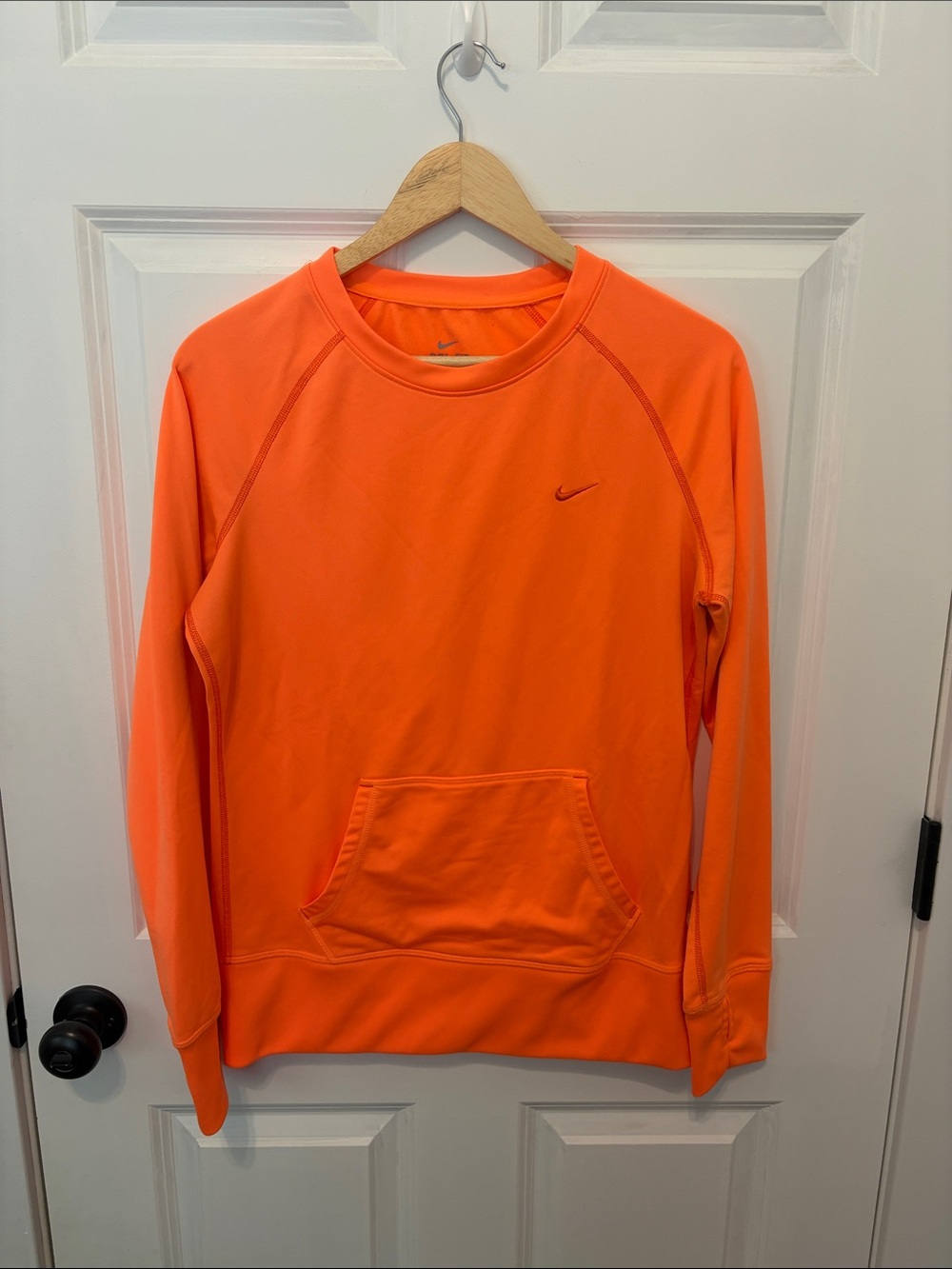 Nike Women’s Neon Orange Performance Crewneck Sweatshirt